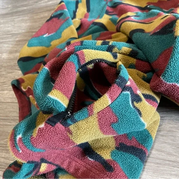 Supreme Polartec Fleece Camo Half Zip Hooded Sweatshirt - Picture 7 of 8